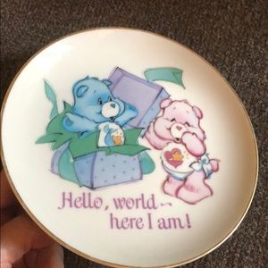 Care Bears “Hello, world ~ here I am” plate